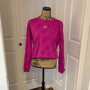 Nike Women's Pink Long Sleeve running Top